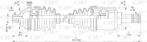 OPEN PARTS kardaninis velenas DRS6290.00